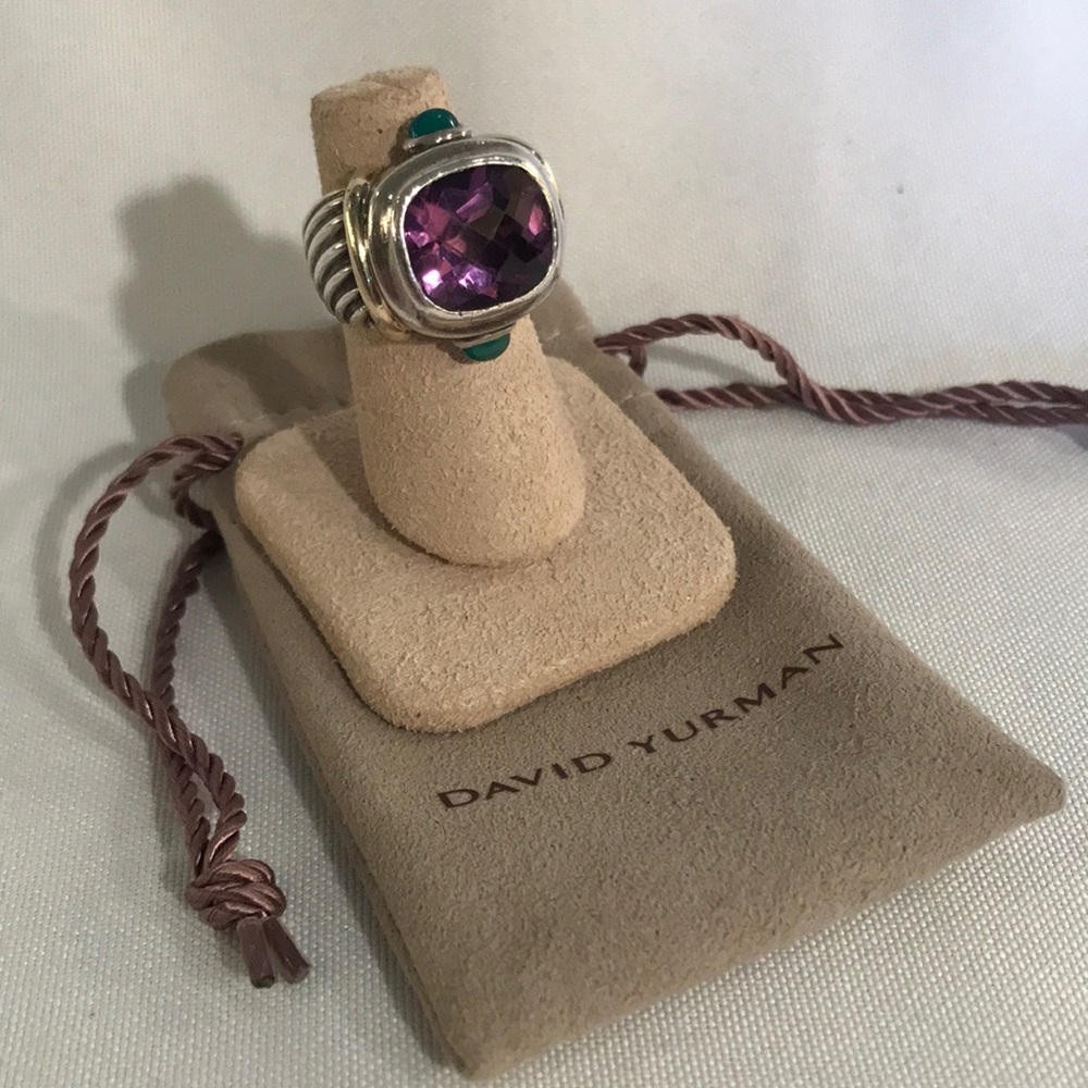 David Yurman Sterling + 14k Gold Ring